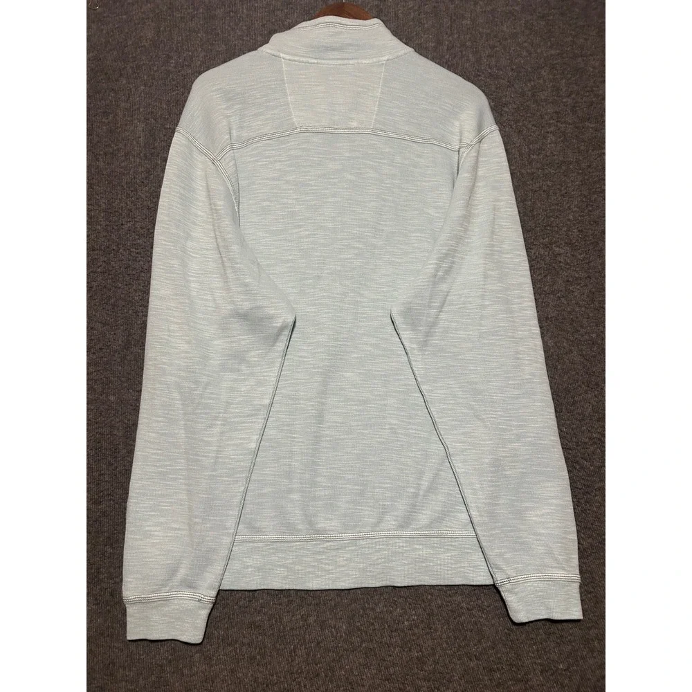 Tommy bahama Tobago bay half zip pullover sweater mens light blue XL